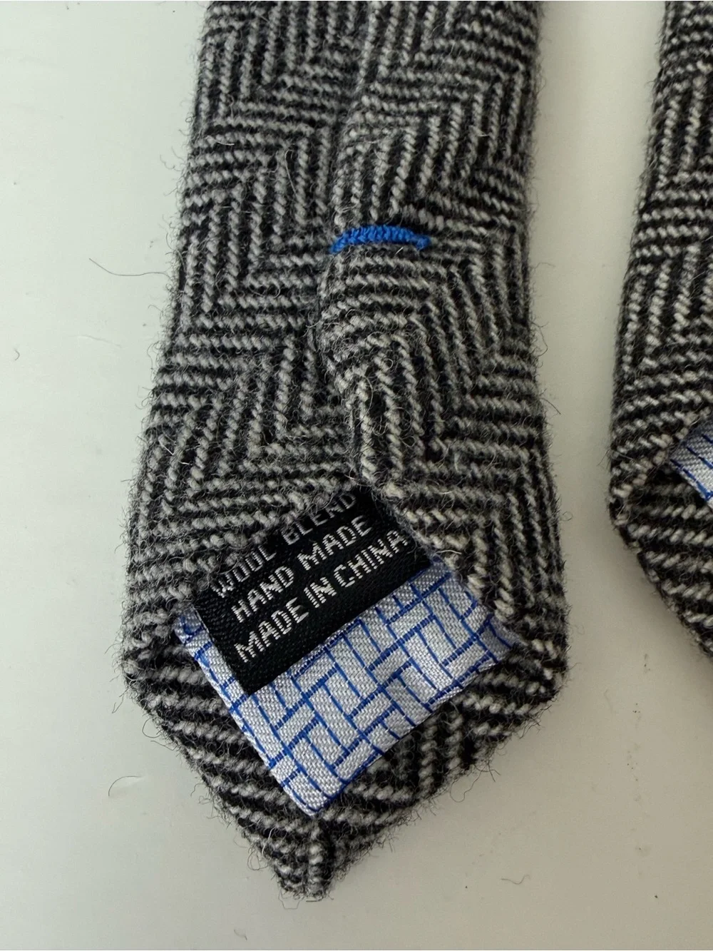 Twillory herringbone wool blend tie